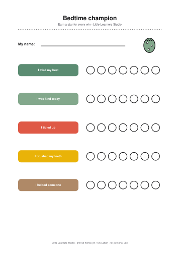 Dinosaur Land Reward Chart Set page preview 3