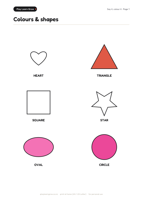 First Shapes & Colours