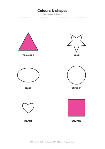 First Shapes & Colours page preview 2