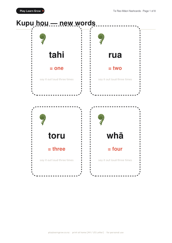Te Reo Māori Starter Bundle