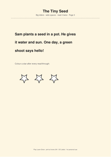 Dyslexia-Friendly Reading Sheets page preview 3