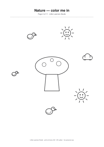 Nature Coloring Pack Vol. 7 page preview 2