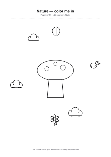 Nature Coloring Pack Vol. 7 page preview 3