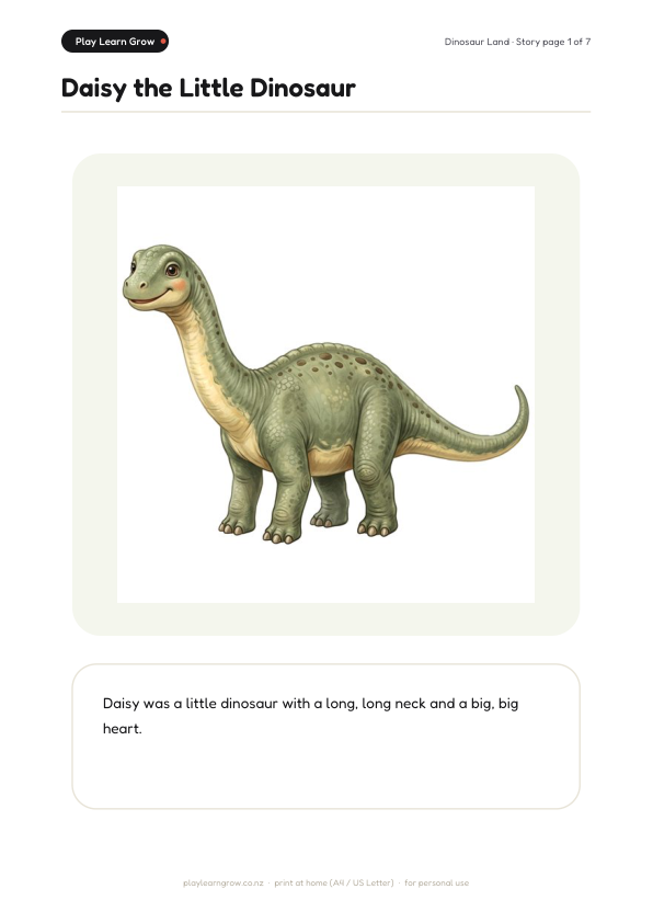 Dinosaur Land Storybook