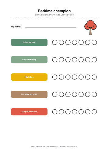 Nature Reward Chart Set page preview 3