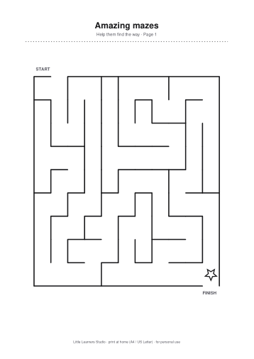 Easy-Peasy Mazes page preview 1