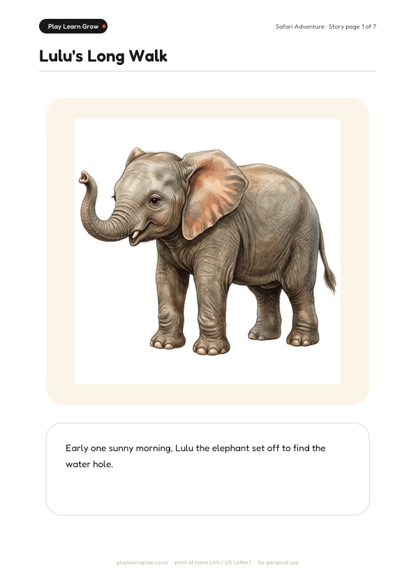 Safari Adventure Storybook