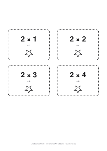 Times Tables Flashcards page preview 1