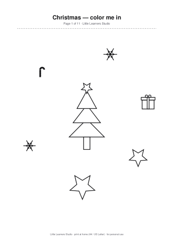 Christmas Coloring Pack Vol. 3 page preview 1