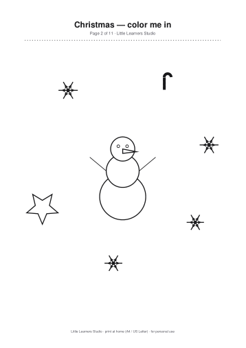 Christmas Coloring Pack Vol. 3 page preview 2