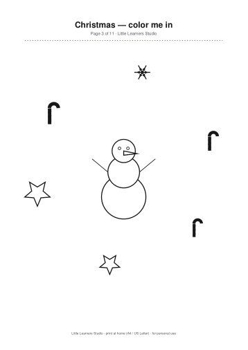 Christmas Coloring Pack Vol. 3 page preview 3