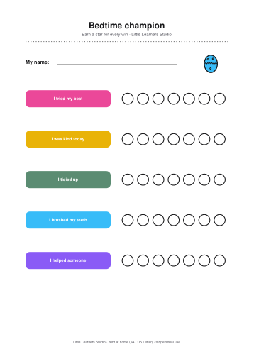 Easter Reward Chart Set page preview 3