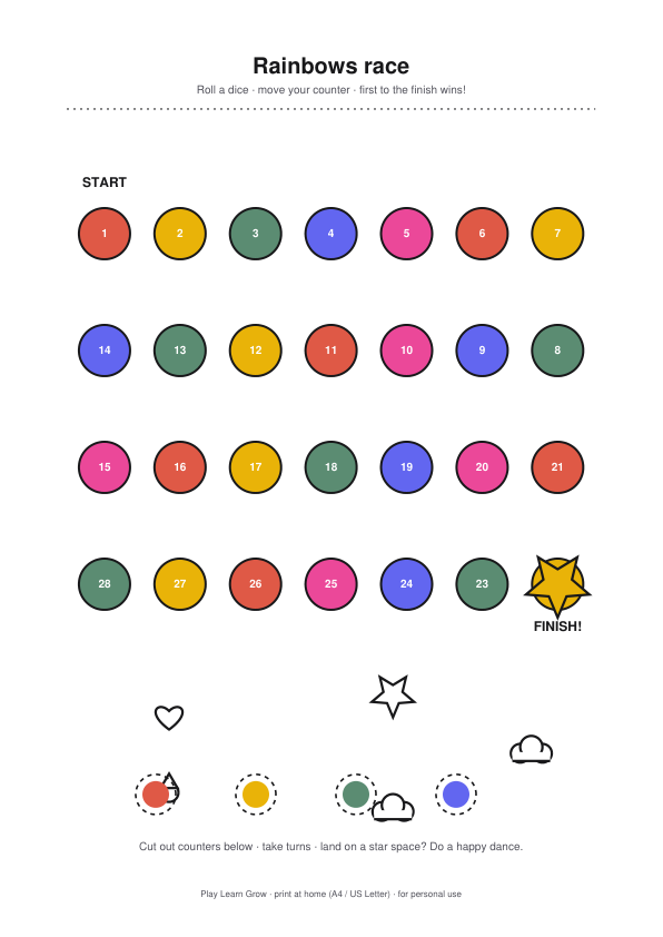 Printable Board Game Pack