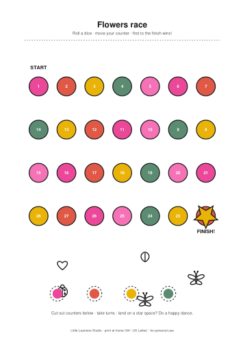 Printable Board Game Pack page preview 2