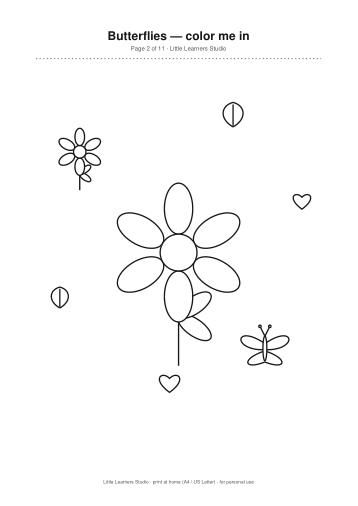 Butterflies Coloring Pack Vol. 7 page preview 2