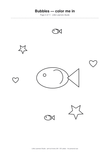 Bubbles Coloring Pack Vol. 4 page preview 2