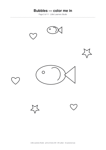 Bubbles Coloring Pack Vol. 4 page preview 3