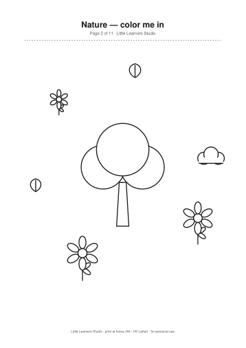 Nature Coloring Pack Vol. 5 page preview 2
