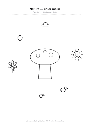 Nature Coloring Pack Vol. 5 page preview 3
