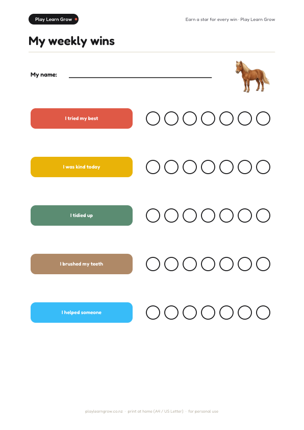 Farm Friends Reward Chart Set