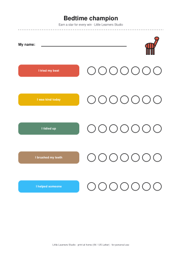 Farm Friends Reward Chart Set page preview 3
