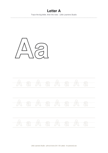 Alphabet Tracing Pack A–Z page preview 1