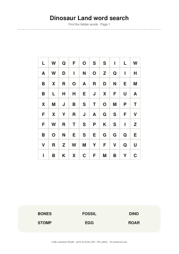 Word Search Adventures page preview 1