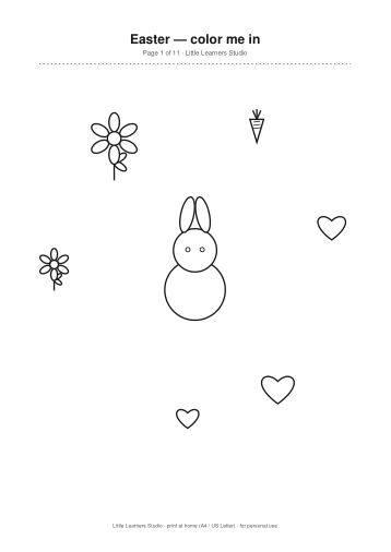 Easter Coloring Pack Vol. 3 page preview 1