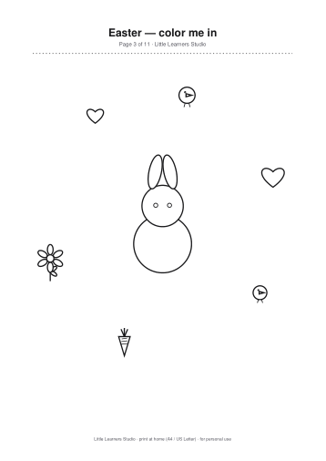 Easter Coloring Pack Vol. 3 page preview 3