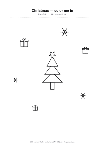 Christmas Coloring Pack Vol. 2 page preview 2