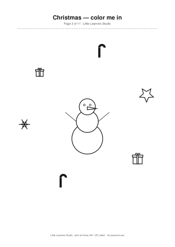 Christmas Coloring Pack Vol. 2 page preview 3