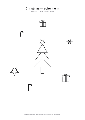 Christmas Coloring Pack Vol. 1 page preview 2
