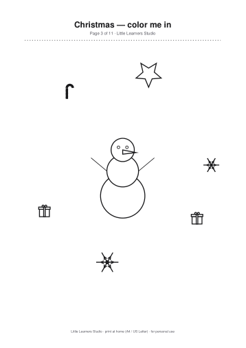 Christmas Coloring Pack Vol. 1 page preview 3