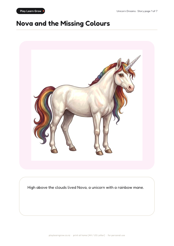 Unicorn Dreams Storybook
