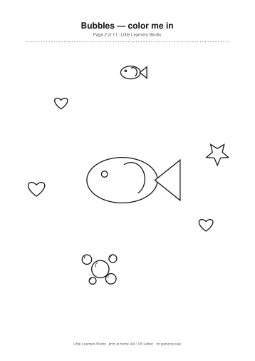 Bubbles Coloring Pack Vol. 6 page preview 2