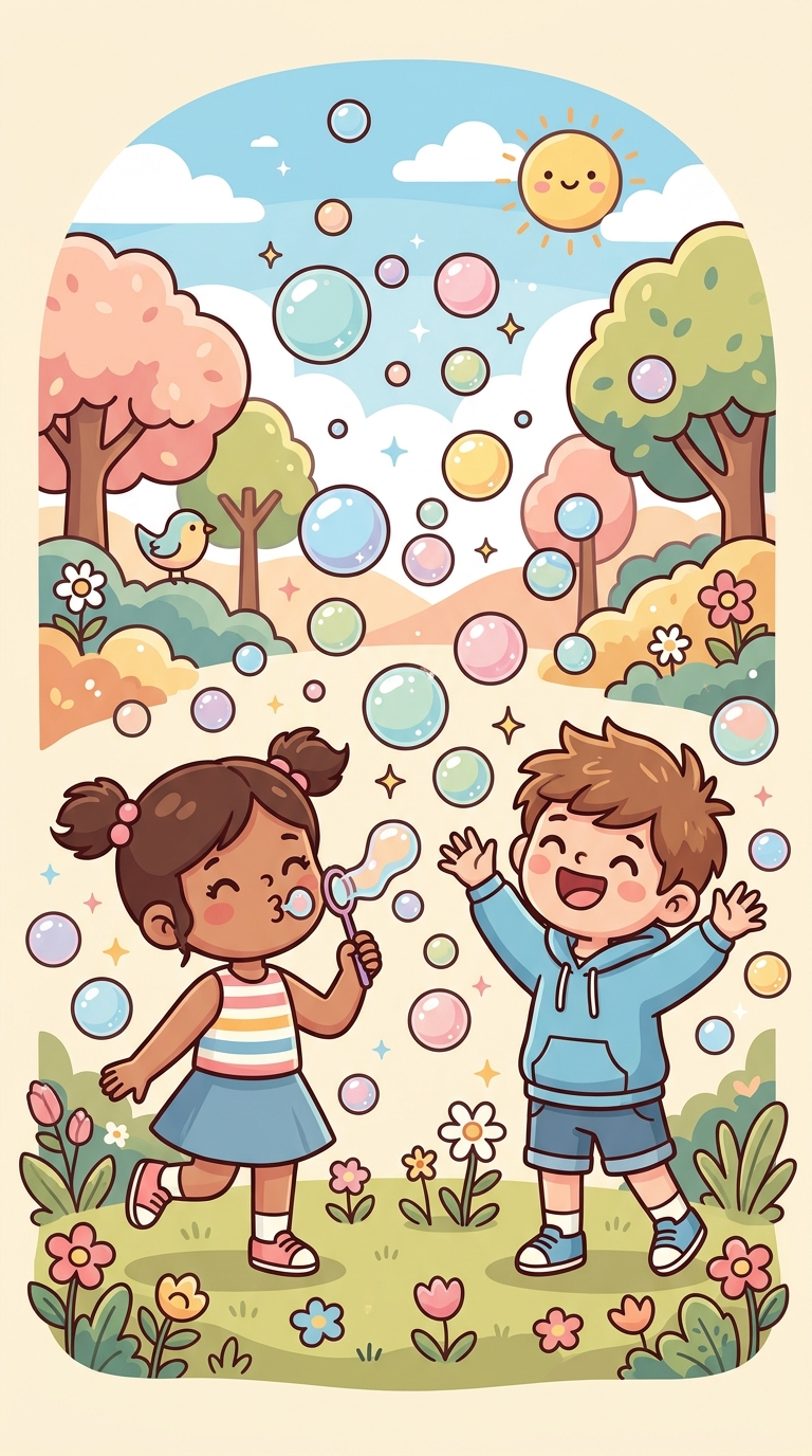 Bubbles 2026 Kids Wall Calendar