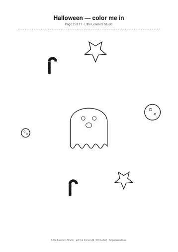 Halloween Coloring Pack Vol. 2 page preview 2
