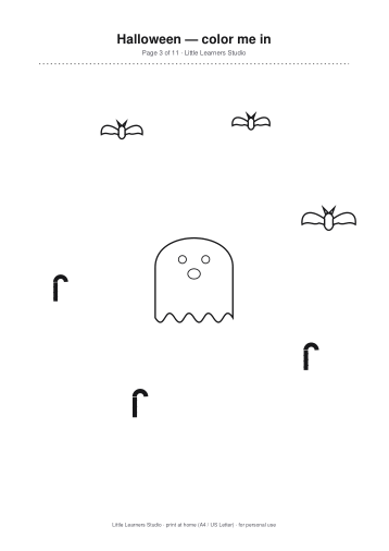 Halloween Coloring Pack Vol. 2 page preview 3