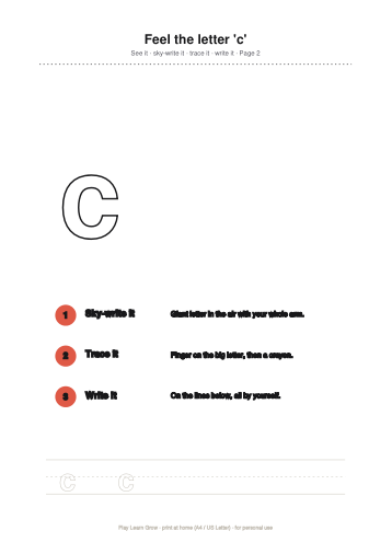 Multisensory Letter Worksheets page preview 2