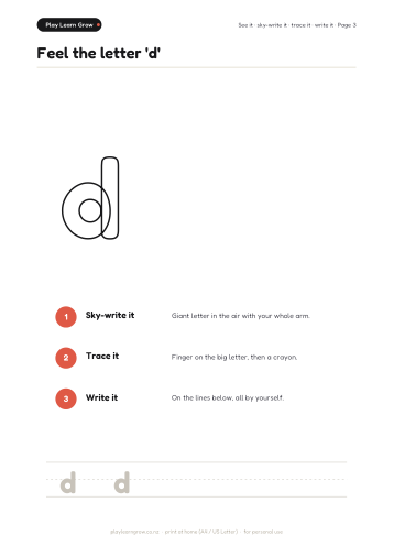 Multisensory Letter Worksheets page preview 3