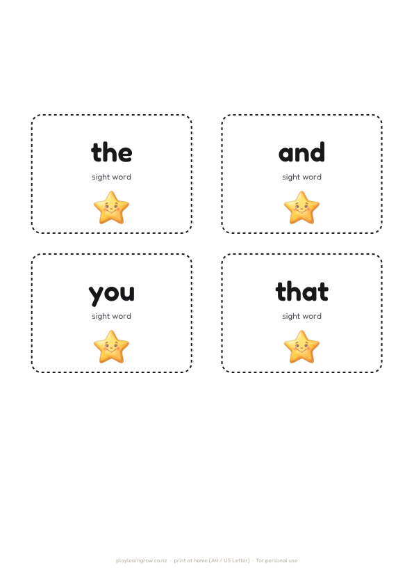 Sight Words Flashcards
