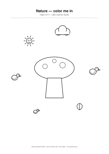 Nature Coloring Pack Vol. 6 page preview 3