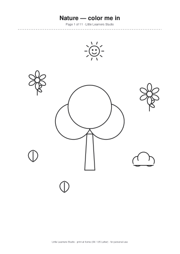 Nature Coloring Pack Vol. 3 page preview 1