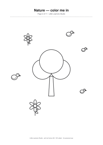 Nature Coloring Pack Vol. 3 page preview 2