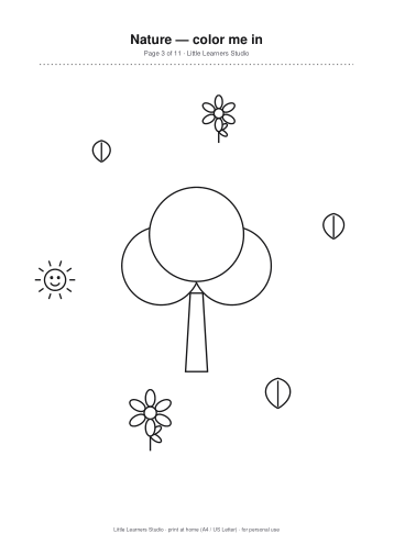 Nature Coloring Pack Vol. 3 page preview 3