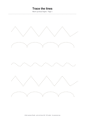 My First Tracing — Big Lines page preview 1