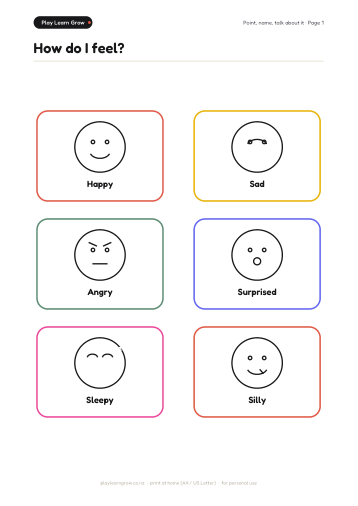 Emotions & Feelings Bundle page preview 1