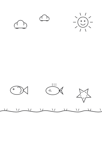 Ocean Friends Storybook Scenes Vol. 2 page preview 1