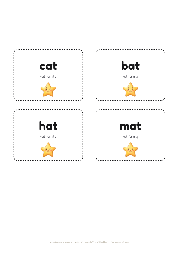 Dyslexia-Friendly Phonics Flashcards