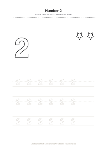 Number School — Trace 1 to 20 page preview 2